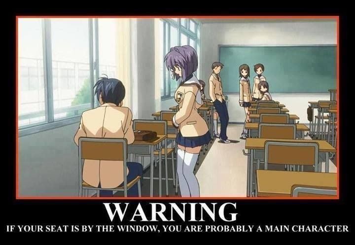 Anime Lifehacks Main Character Sit By The Window