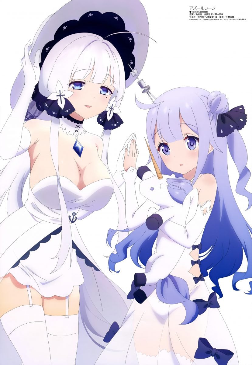 Megami Magazine October 2019 Anime Posters Azur Lane