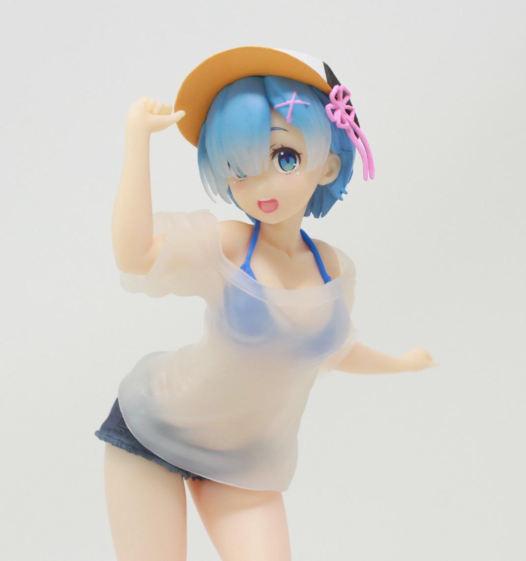 Re Zero Rem Semi Transparent Shirt Beach Figure 4