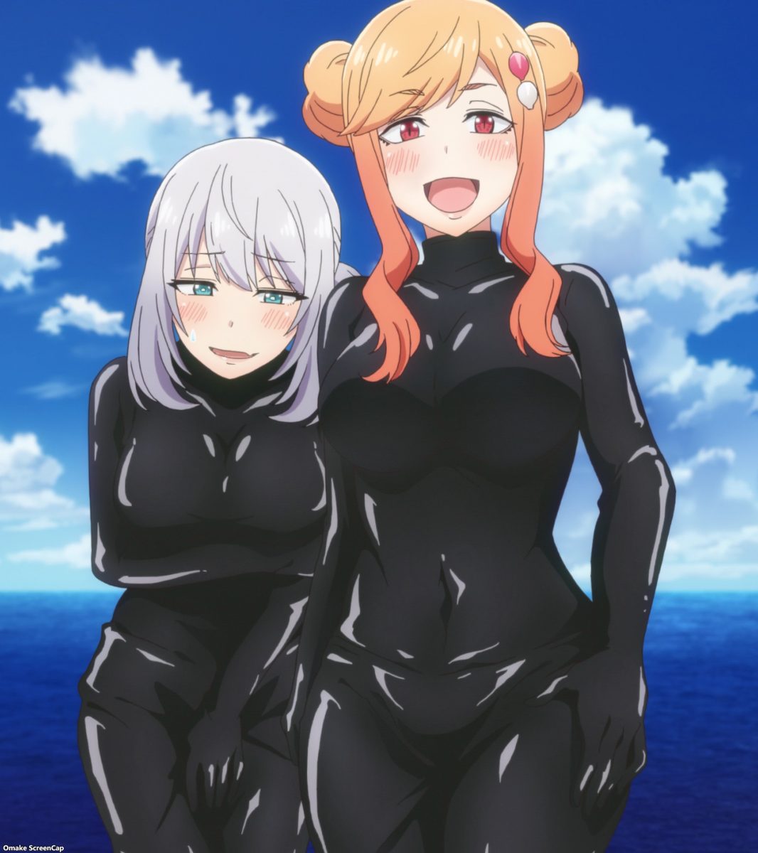 Tejina Senpai Episode 10 Senpai Saki Chan Wear Black Rubber