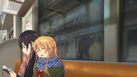 Citrus Train Looping anime Gif