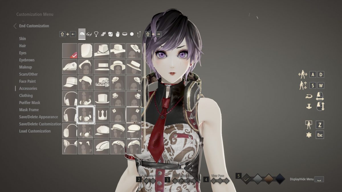 CodeVein Charactercreator Hatoptions