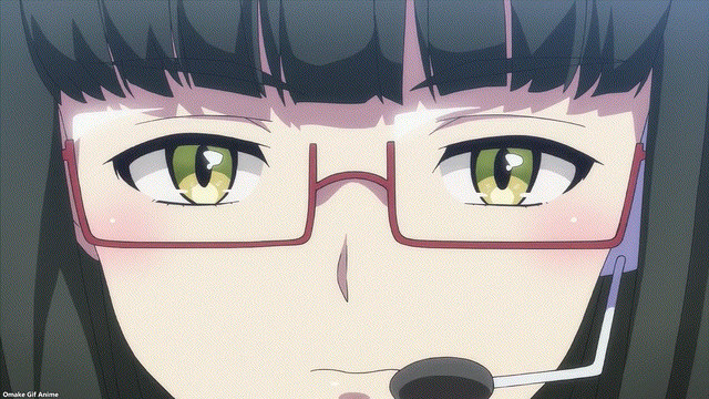 Kandagawa Jet Girls Episode 2 Syoco Adjusts Glasses