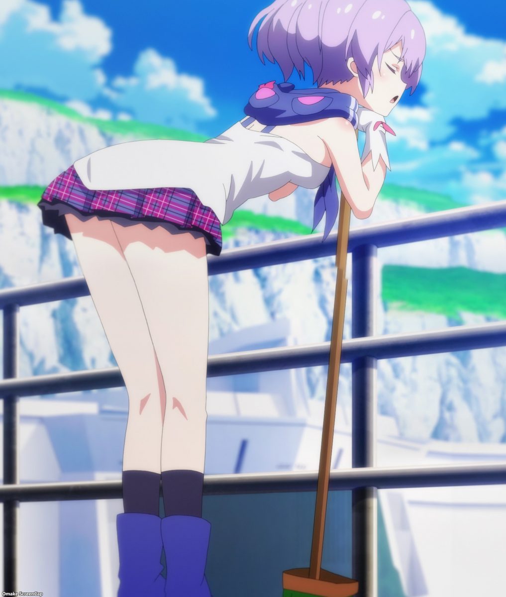 Azur Lane Episode 6 Javelin Leans On Rail