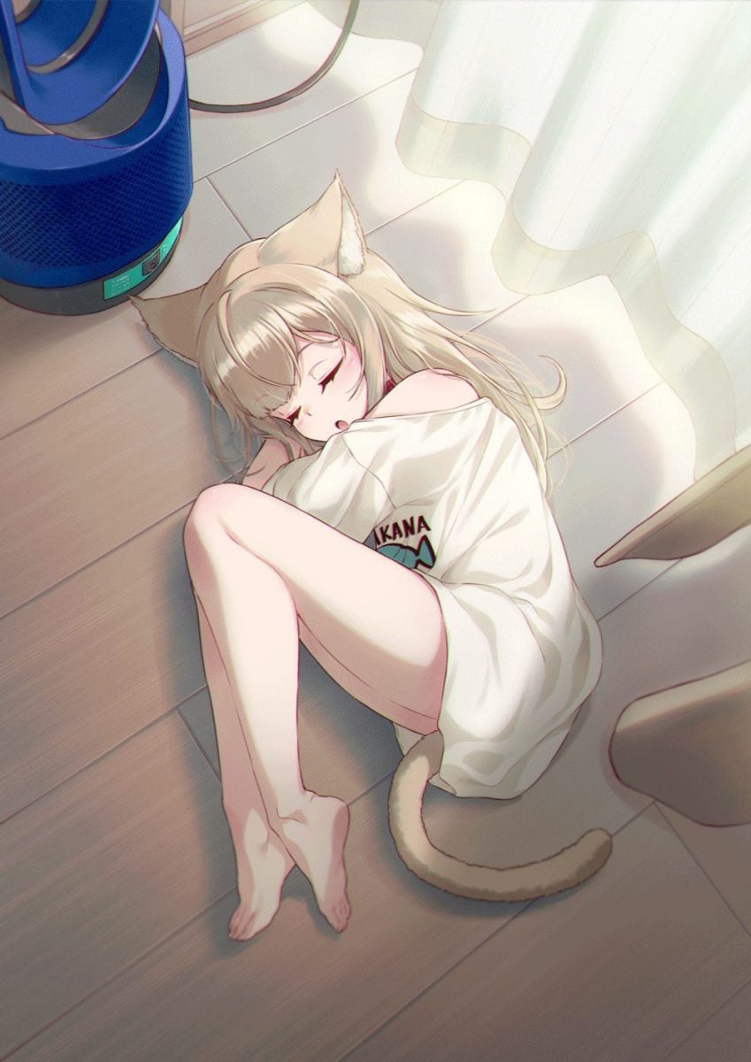 40hara Kinako Sleeping