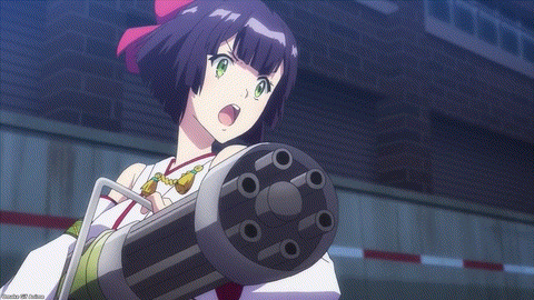 Kandagawa Jet Girls Episode 9 Inori Shoots Off Top And Bottom