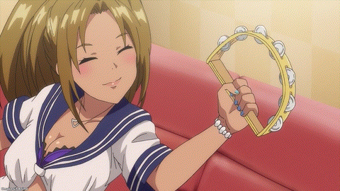 Kandagawa Jet Girls Episode 9 Manatsu Shakes Tambourine