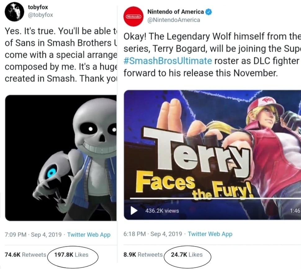 Super Smash Brothers Terry Sans Engagement