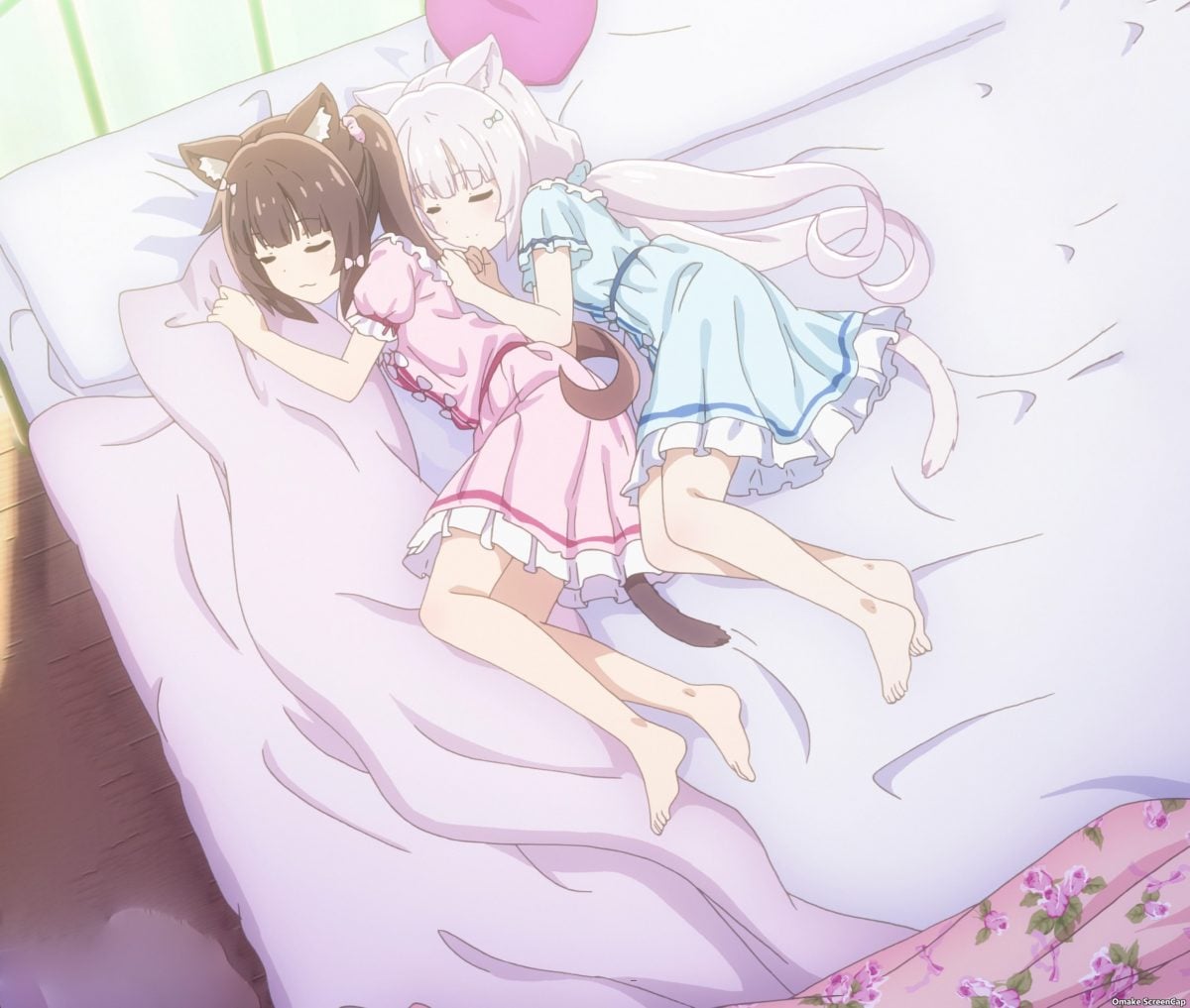 Nekopara Episode 1 Chocola Vanilla Sleep In Bed