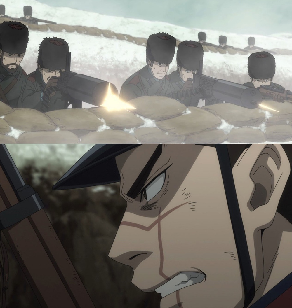 Golden Kamuy Illustration of the Russo-Japanese war of 1905