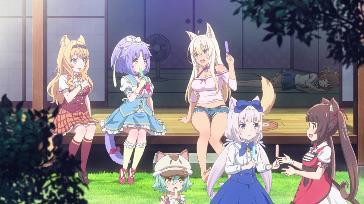 Nekopara ED Cacao And Cats Eat Ice Cream