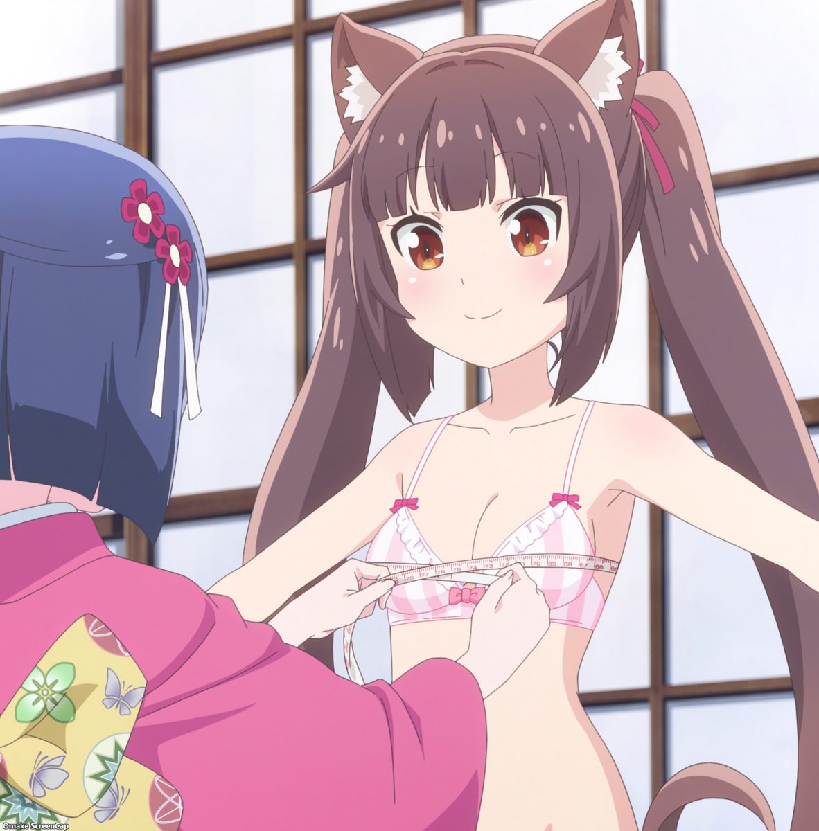 Nekopara Episode 4 Chocola Gets Measured