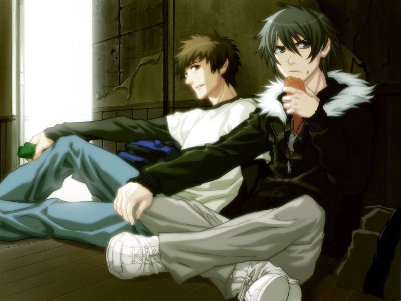 Keisuke and Akira of Togainu no Chi - Lost Blood