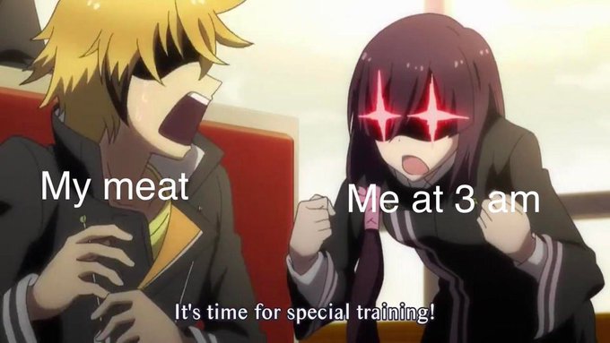 Tokyo Ravens my meat at 3 am