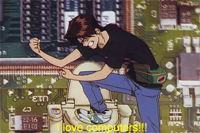 Golden Boy I love computers