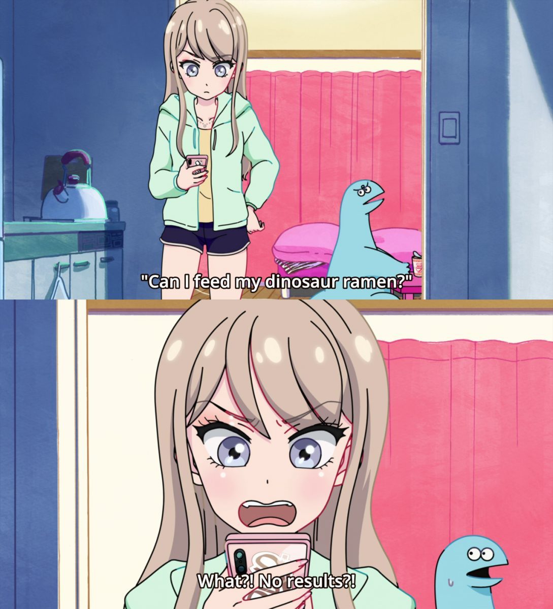 Girl And Dino Ramen Image