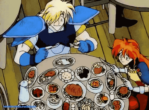 Slayers eating
