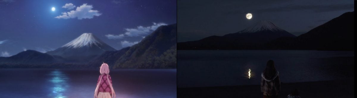 Yuru Camp Moon Mt Fuji