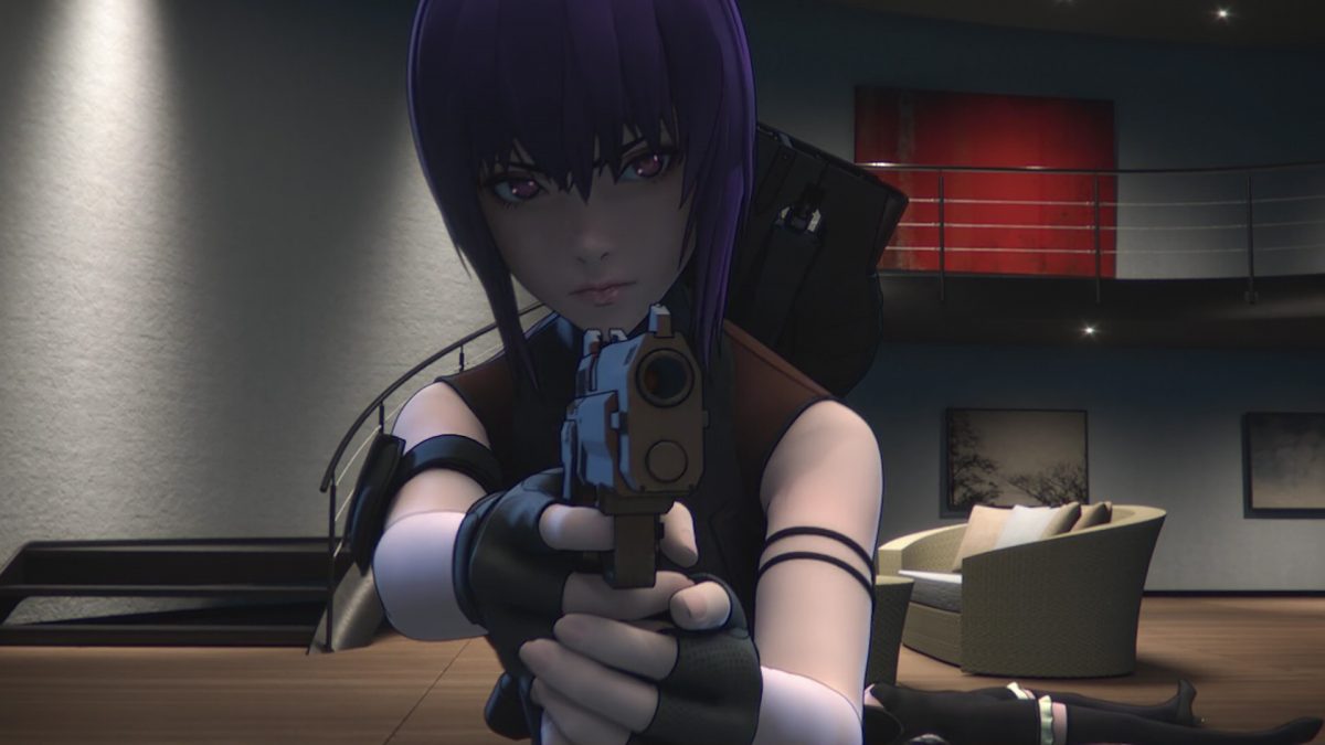Ghost In The Shell SAC 2045 Episode 5 Motoko Aims Gun