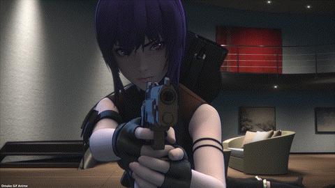 Ghost In The Shell SAC 2045 Episode 5 Motoko Fires Gun