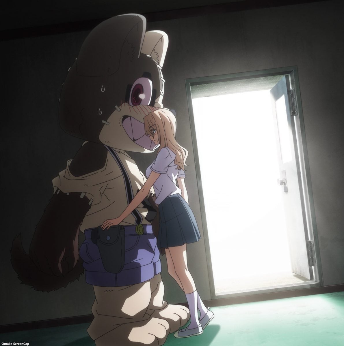 Gleipnir Episode 1 Clair Touches Shuuichi's Gun Holster