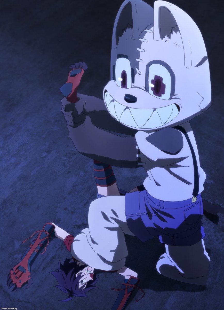 Gleipnir Episode 2 Yuru Wolf Twists Hikawa's Leg