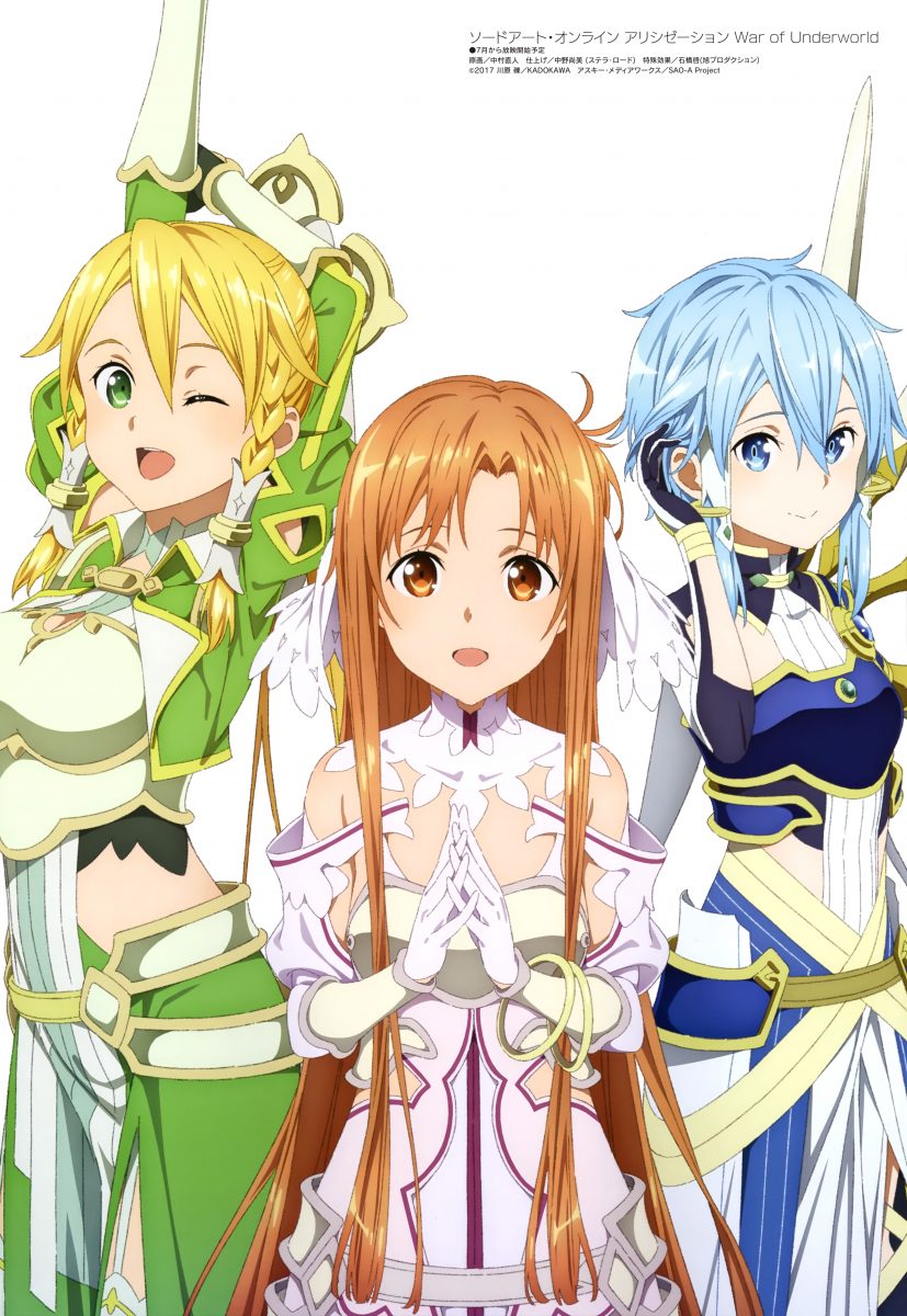 Megami Magazine June 2020 Anime Posters Sword Art Online Alicization