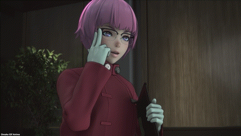 Ghost In The Shell SAC 2045 Episode 9 Purin Adjusts Glasses