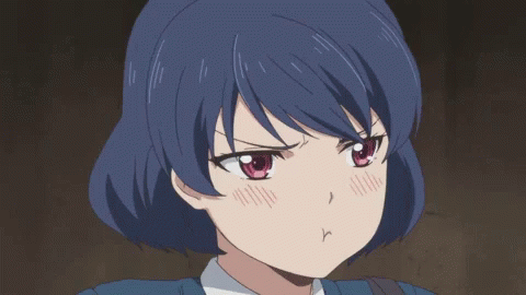 Domestic Na Kanojo Pouting Anime Girls
