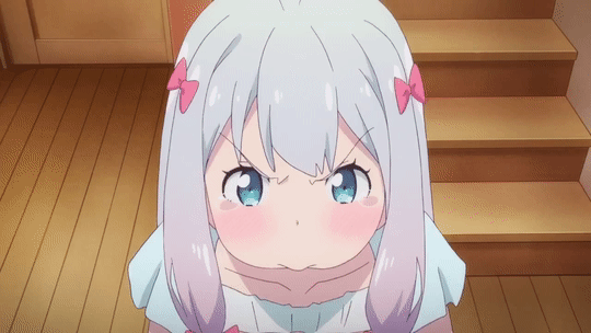 Eromanga Sensei Pout about Amazon Kindle
