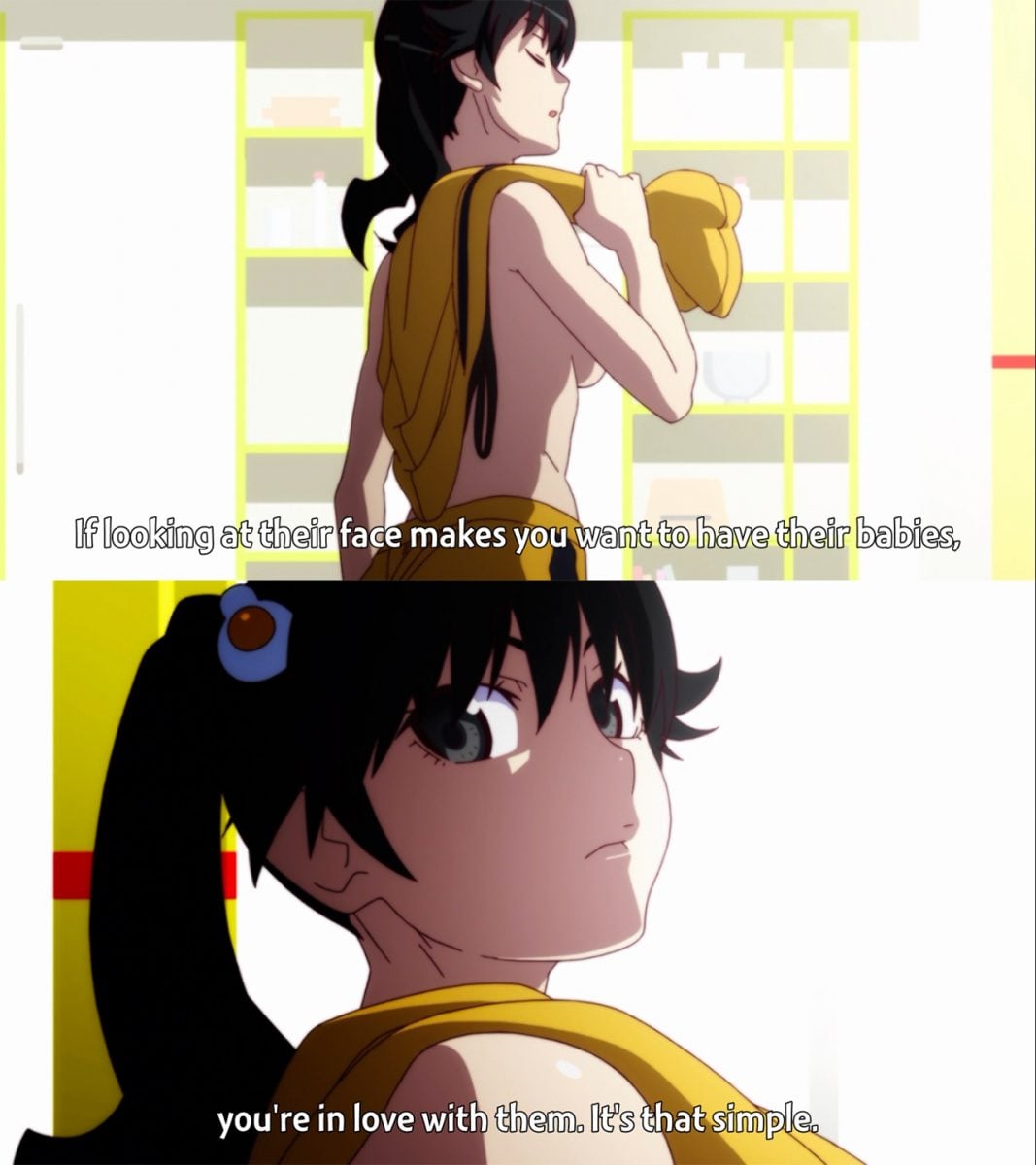 If looking at their face makes you want to have their babies, you're in love with them. It's that simple.