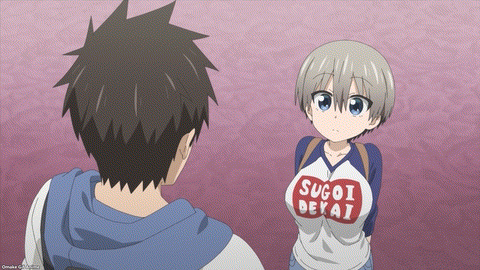 Uzaki Chan Wa Asobitai! Episode 1 Sakurai Annoyed At Uzaki