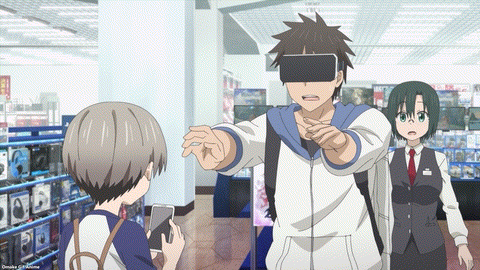 Uzaki Chan Wa Asobitai! Episode 1 Sakurai Squeezes Uzaki