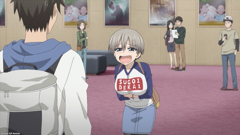 Uzaki Chan Wa Asobitai! Episode 1 Uzaki Laughs At Sakurai