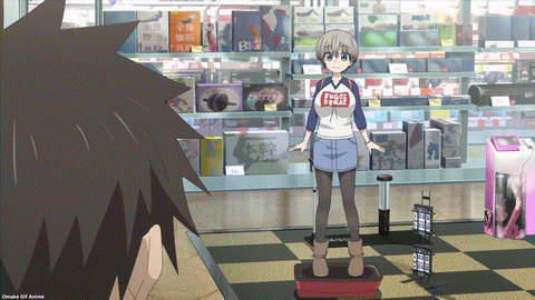 Uzaki Chan Wa Asobitai! Episode 1 Uzaki Shakes On Exercise Pad