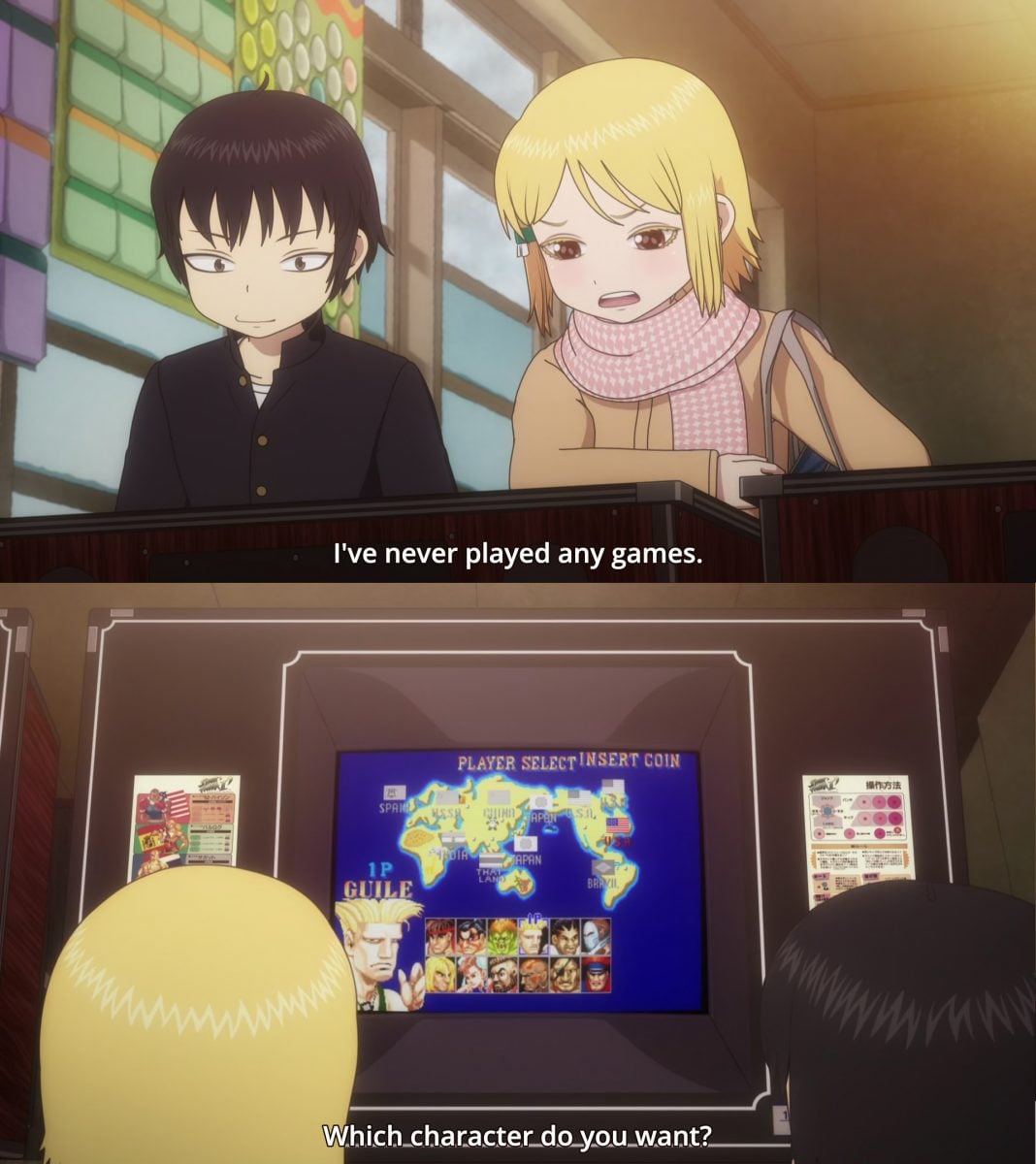 High Score Girl Street Fighter II