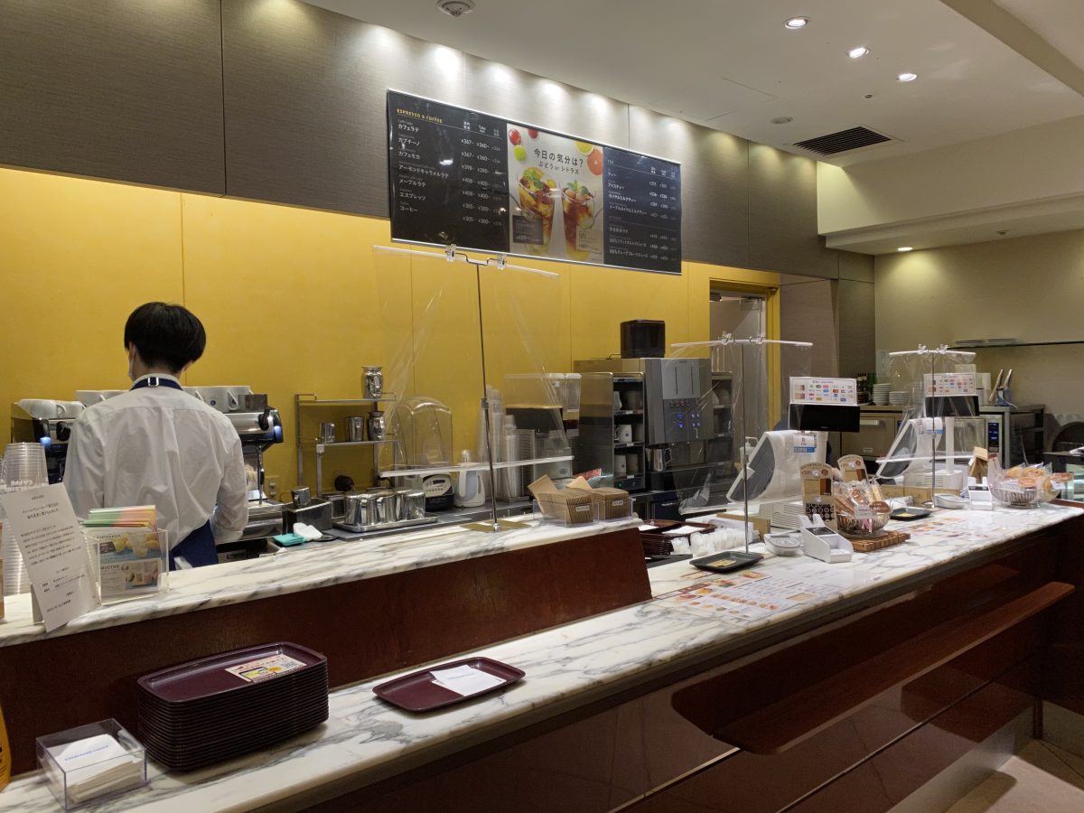 Protective Plastic In Front Of Every Employee