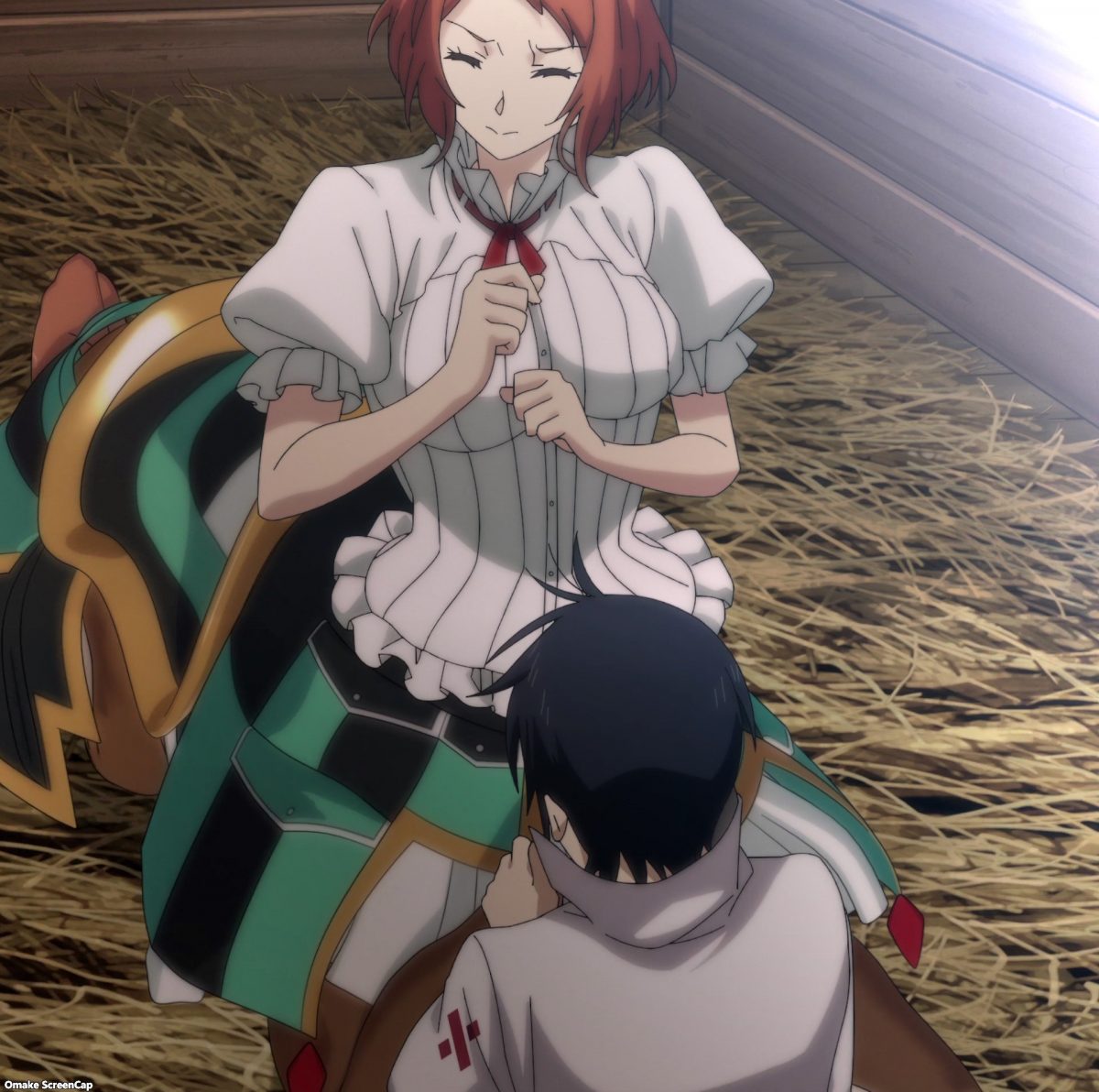 Monster Musume No Oisha San Episode 5 Glenn Wraps Kay's Sprained Knee