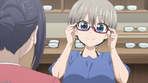Uzaki Chan Wa Asobitai! Episode 4 Uzaki Chooses Red Half Rims