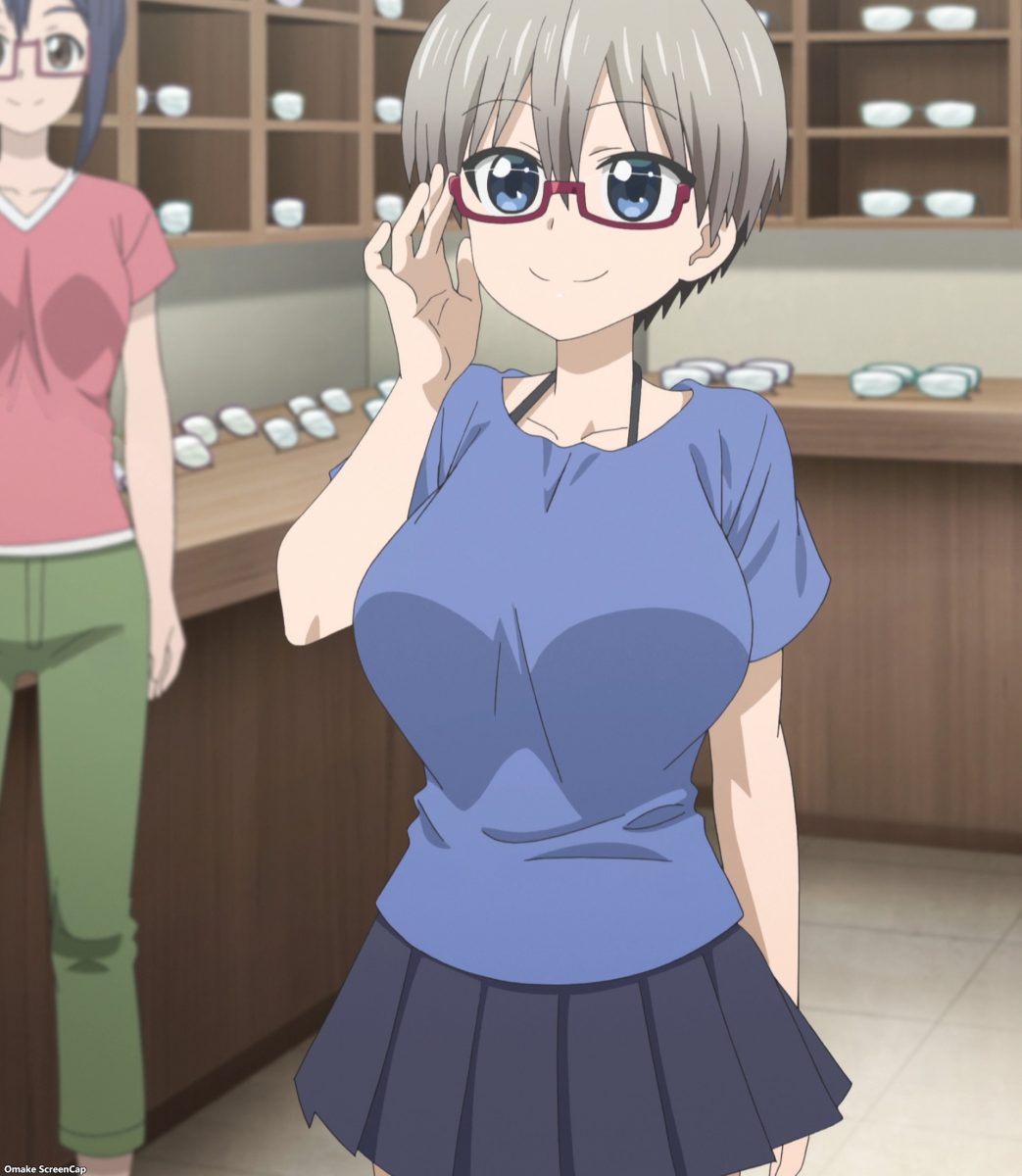 Uzaki Chan Wa Asobitai! Episode 4 Uzaki Red Half Rim Glasses
