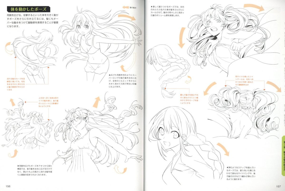 Different Female Poses With Hair Styles