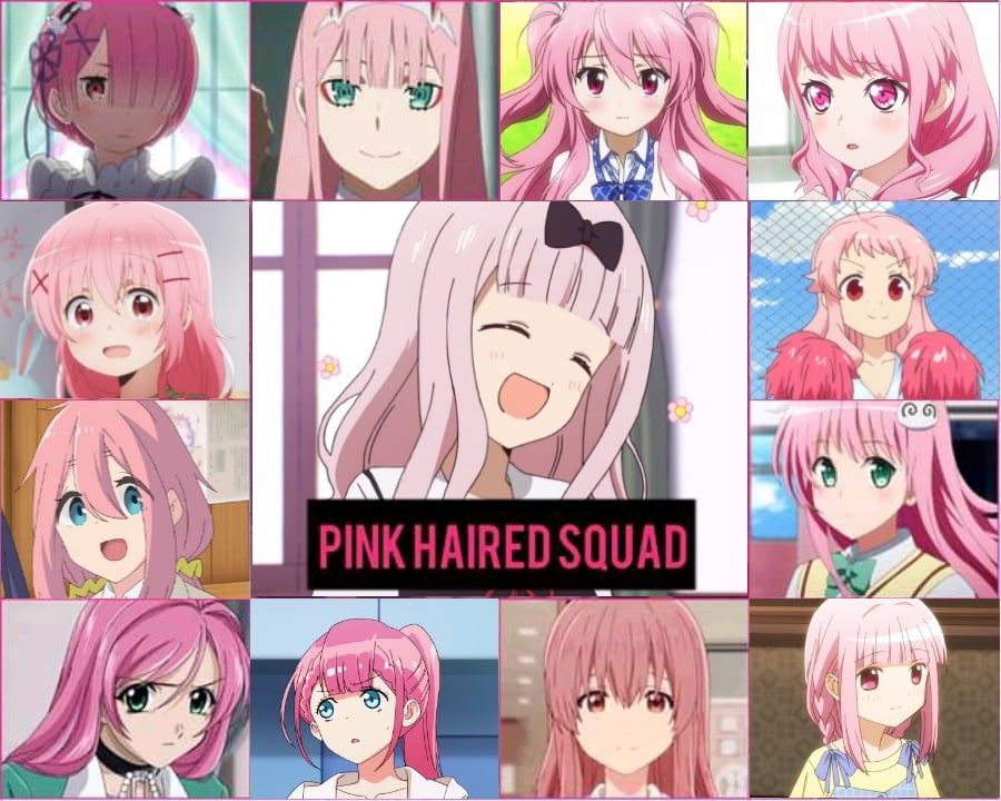 Pink Haired Anime Girls