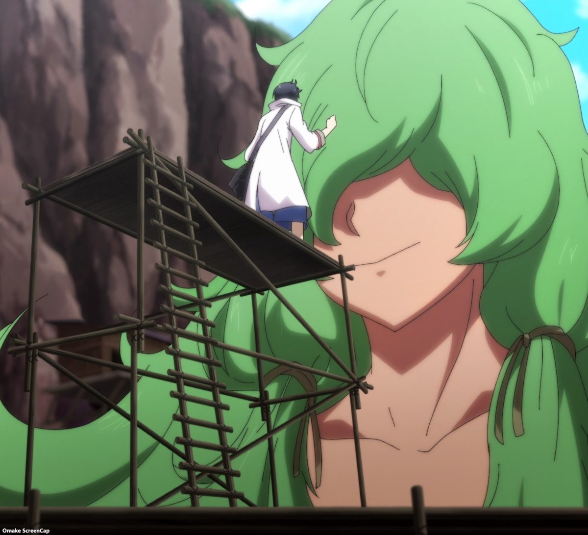 Monster Musume No Oisha San Episode 8 Glenn Stands On Scaffolding