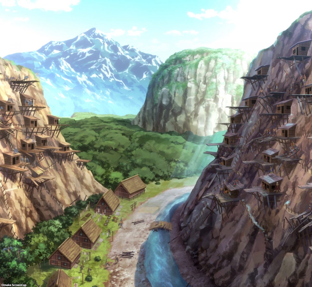 Monster Musume No Oisha San Episode 8 Harpy Village Tremor Damage