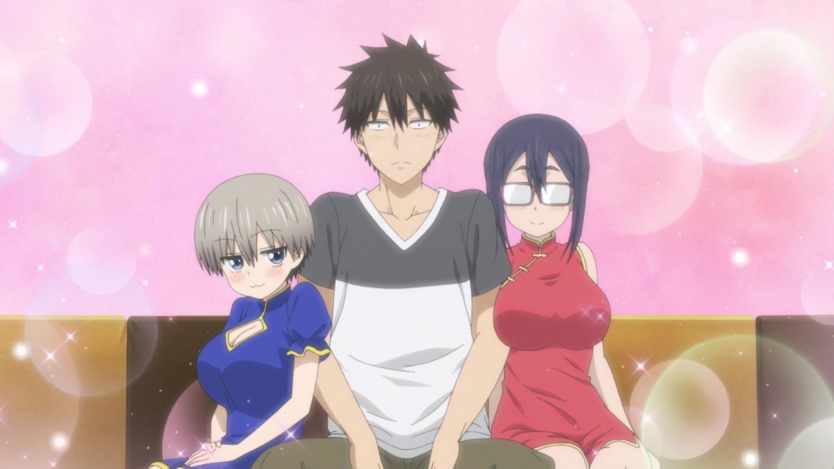 Uzaki Chan Wa Asobitai! Episode 11 Ami Uzaki Sit With Sakurai