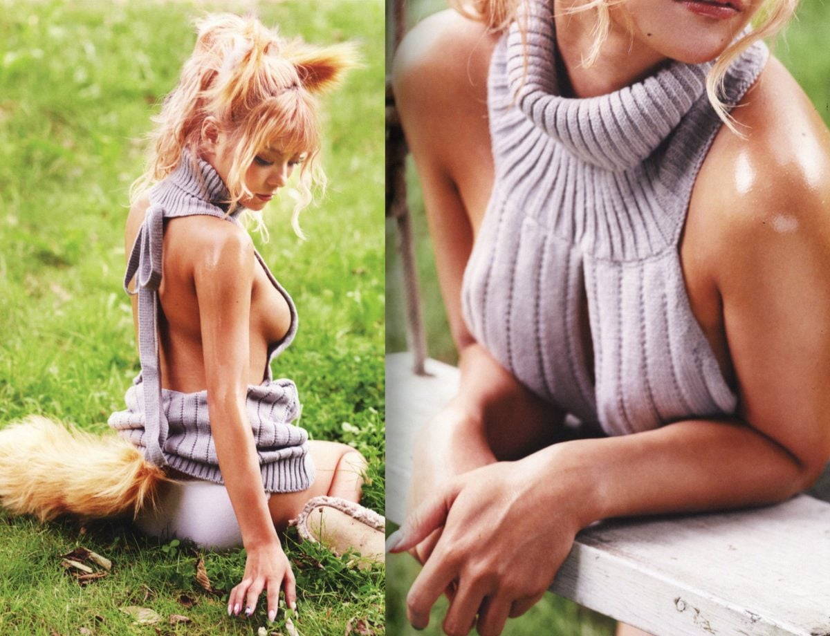 The Virgin Killer Sweater Looks Good On Her 