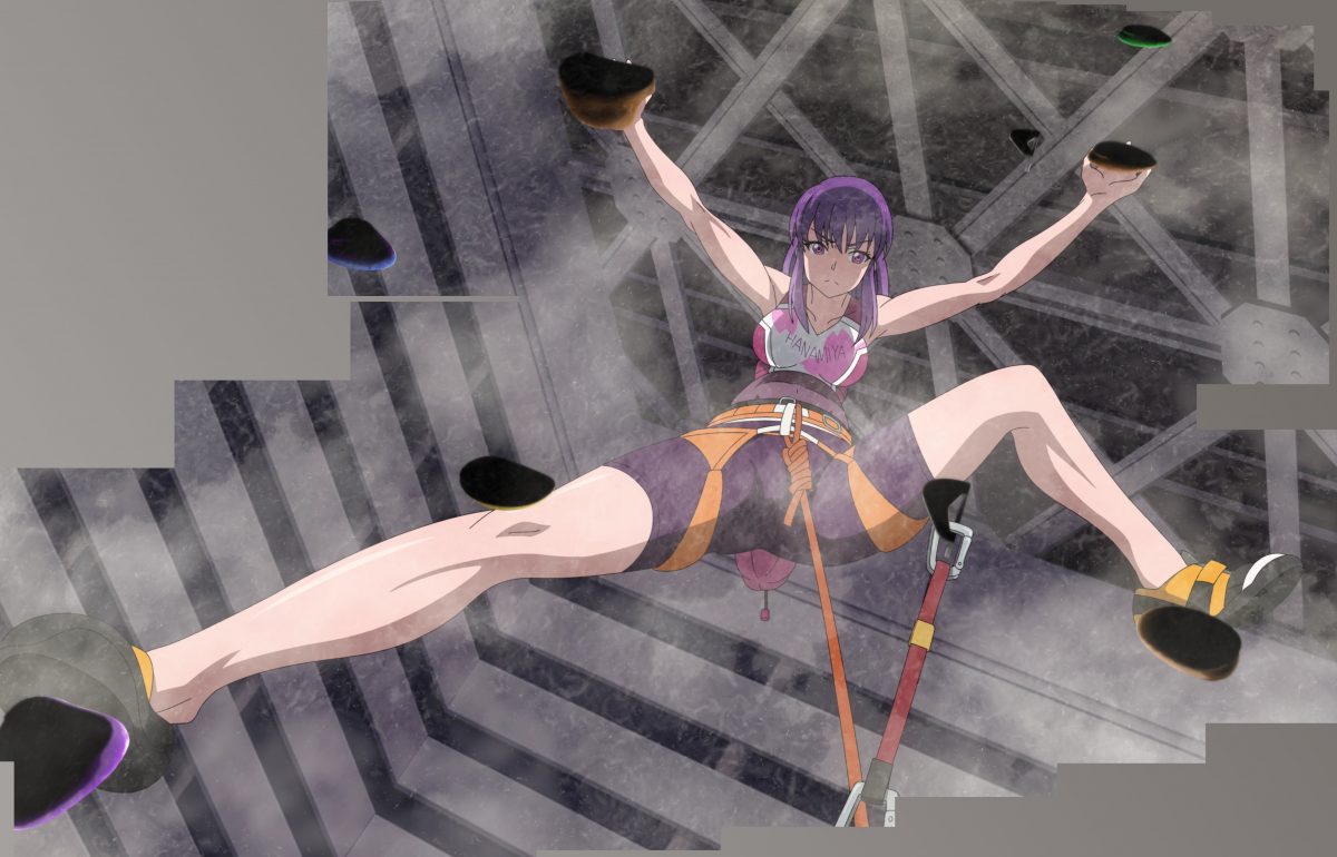 Iwa Kakeru! Sport Climbing Girls Episode 2 Konomi Examines Holds