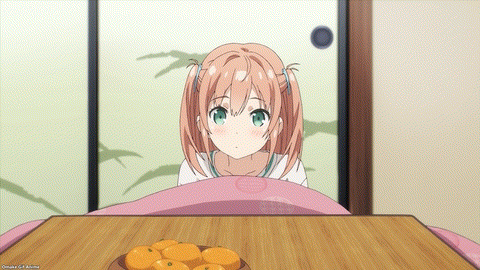 One Room Third Season Episode 6 Minori Kicks Under Kotatsu