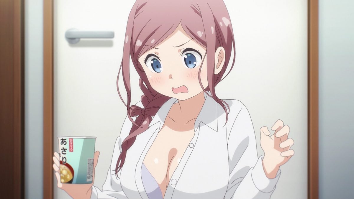 One Room Third Season Episode 8 Saya Realizes Open Blouse