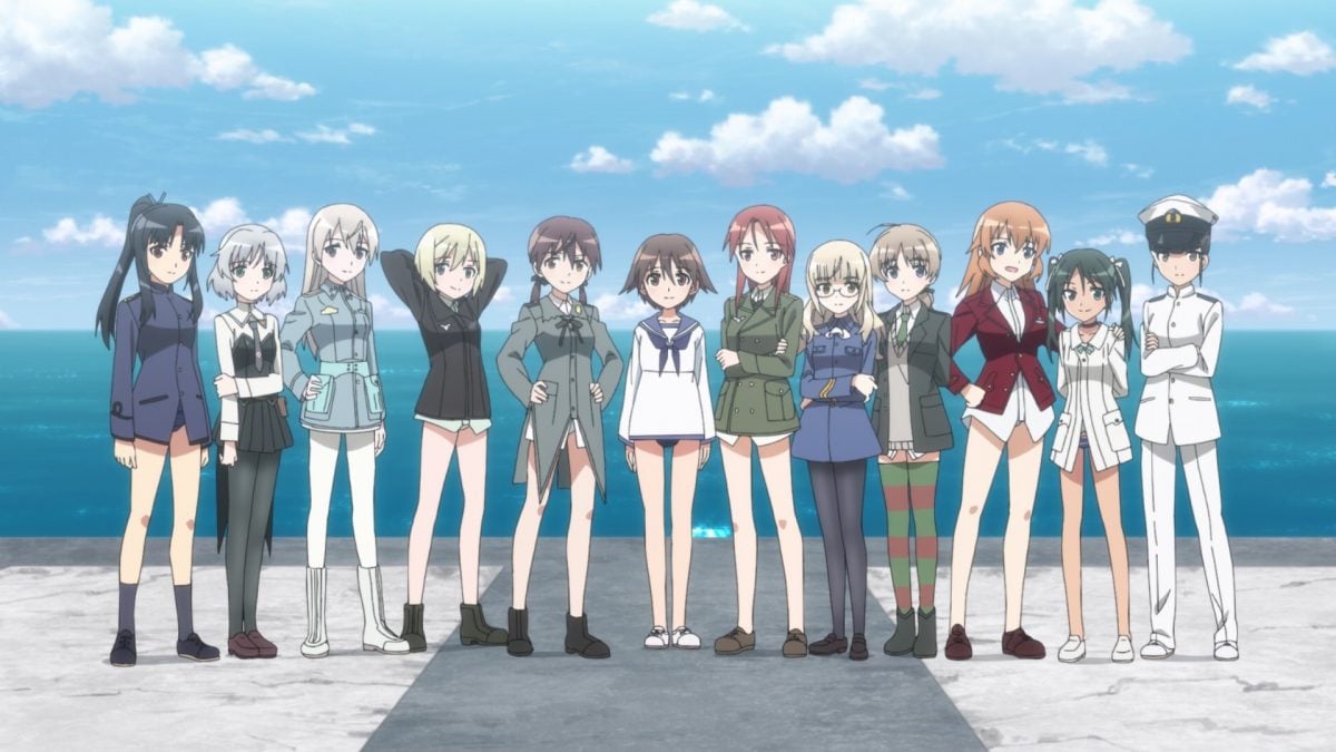 Strike Witches Road To Berlin ED 501st Joint Fighter Wing Strike Witches Lined Up